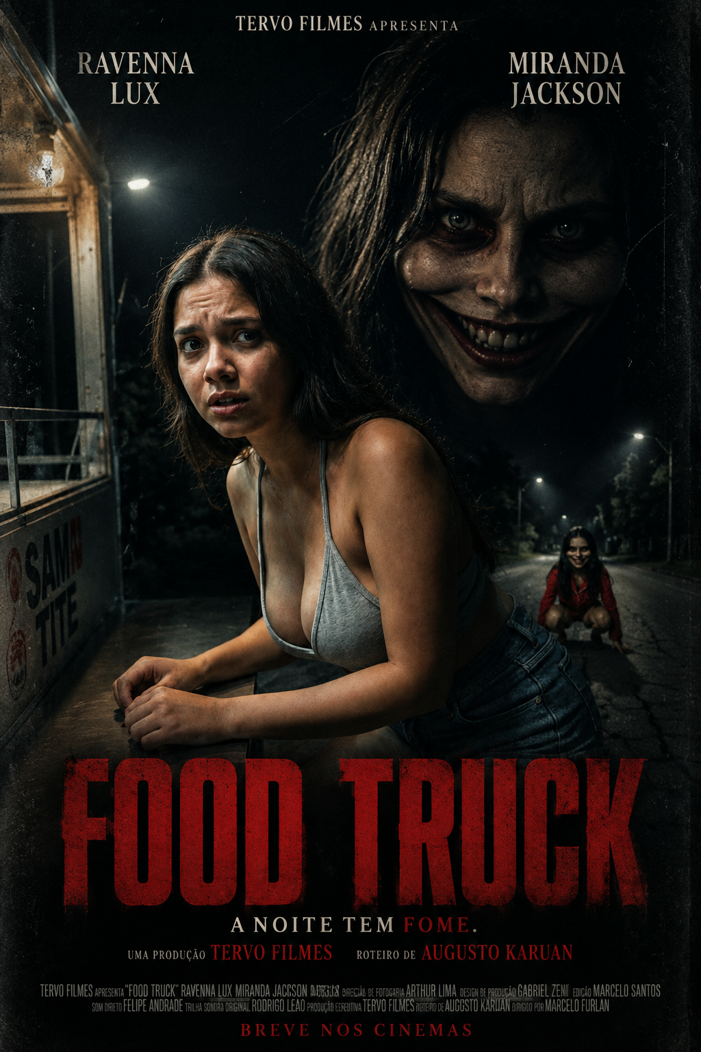 food truck, filme de terror psicológico feito por inteligencia artificial
